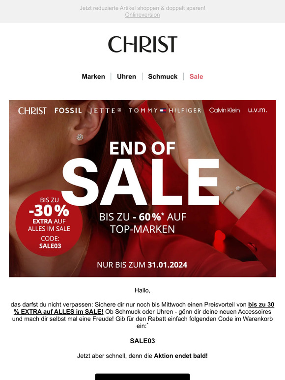 🔔  Schnapp dir den Deal: Bis zu 30% EXTRA-Rabatt