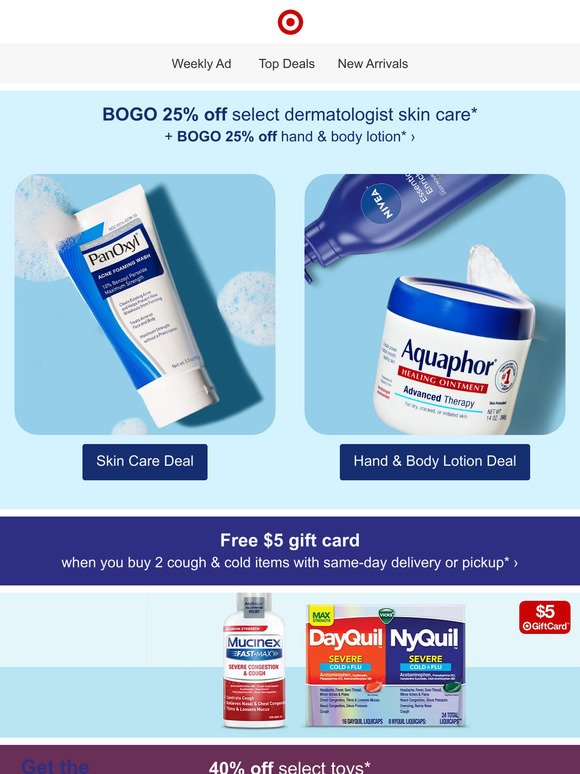 BOGO 25% off dermatologist skin care →