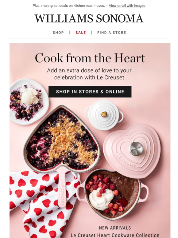 WilliamsSonoma Email Newsletters Shop Sales, Discounts, and Coupon Codes