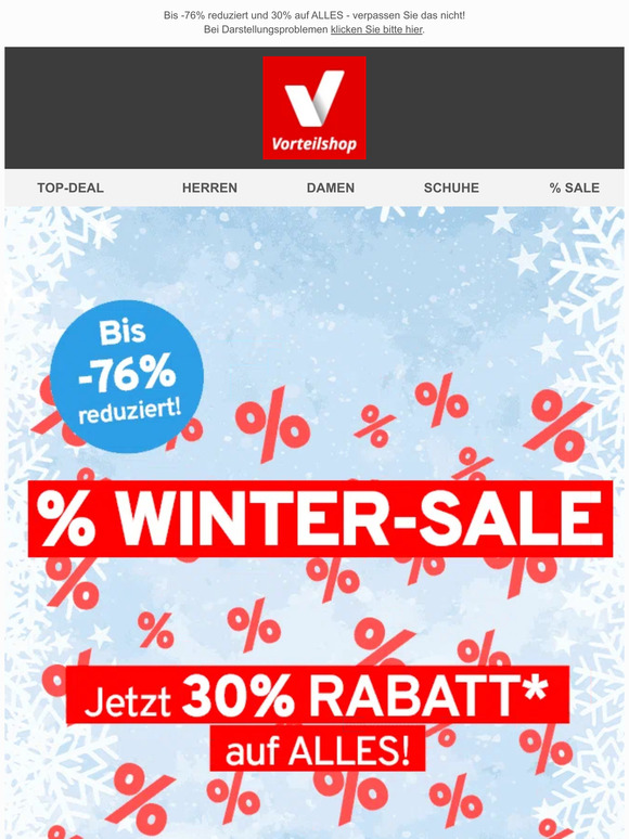 🔴💸 30% Rabatt + WINTER-SALE = Mega Sparen!