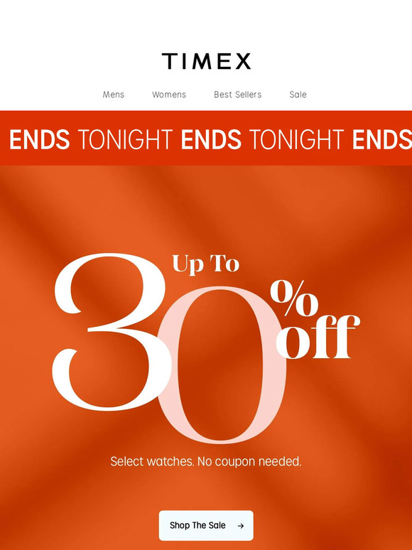 Timex US CAN Email Newsletters Shop Sales Discounts and Coupon