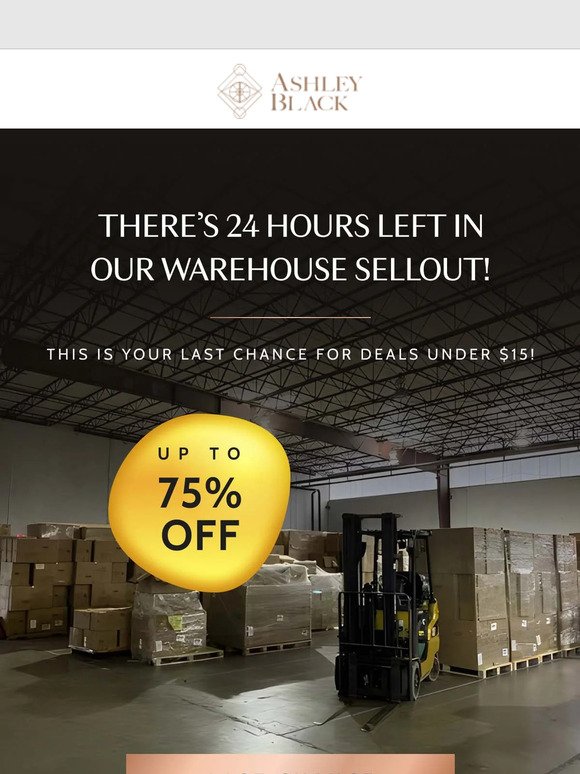 🚧 24 Hours Left 🚧 | Up To 75% Off + Deals Under $15!