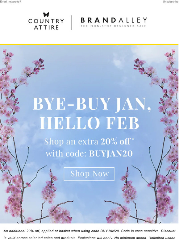 Don't miss out on an extra 20% off*