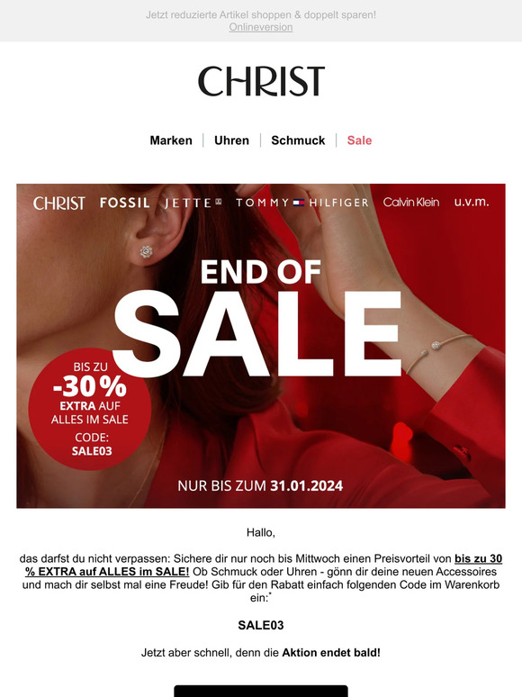 🔔  Schnapp dir den Deal: Bis zu 30% EXTRA-Rabatt