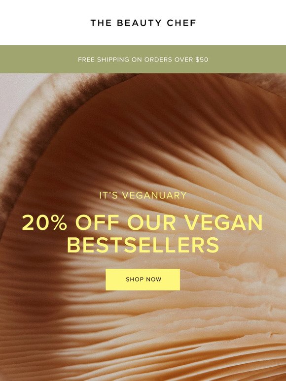 20% off vegan bestsellers