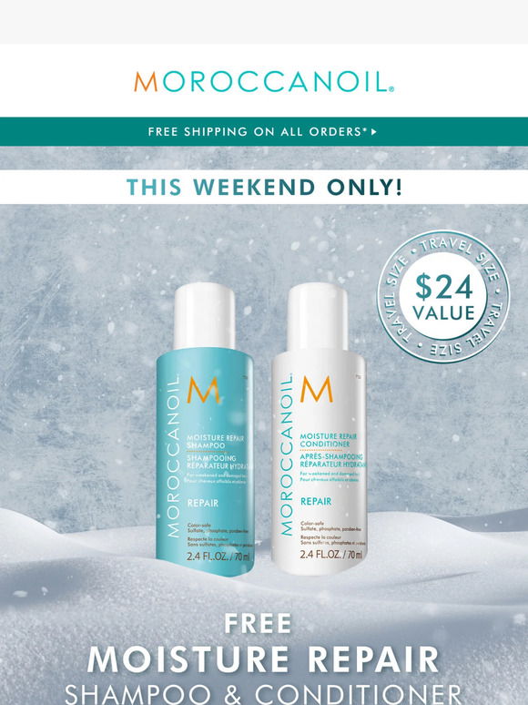 Moroccanoil: Last Chance! Free Tote Bag.