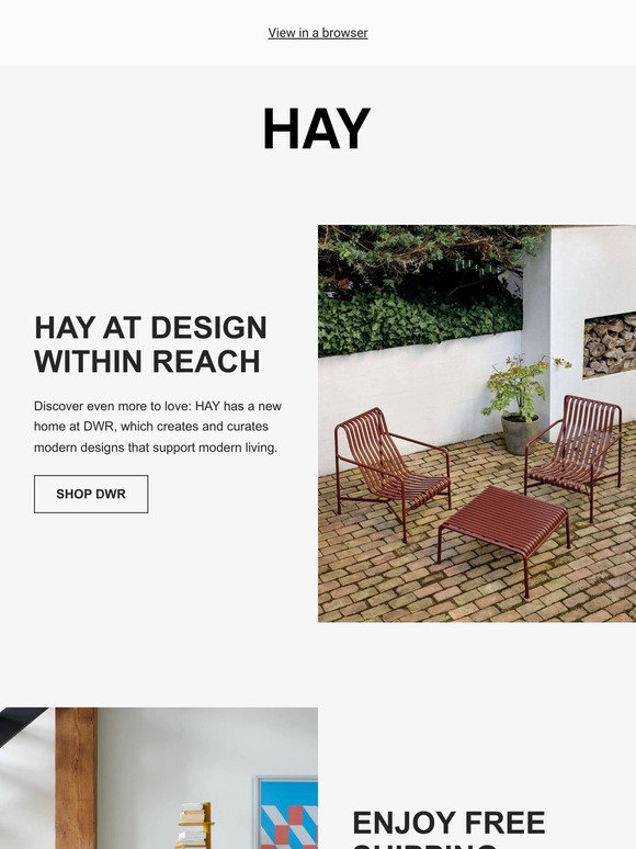 HAY Ships Free at Design Within Reach