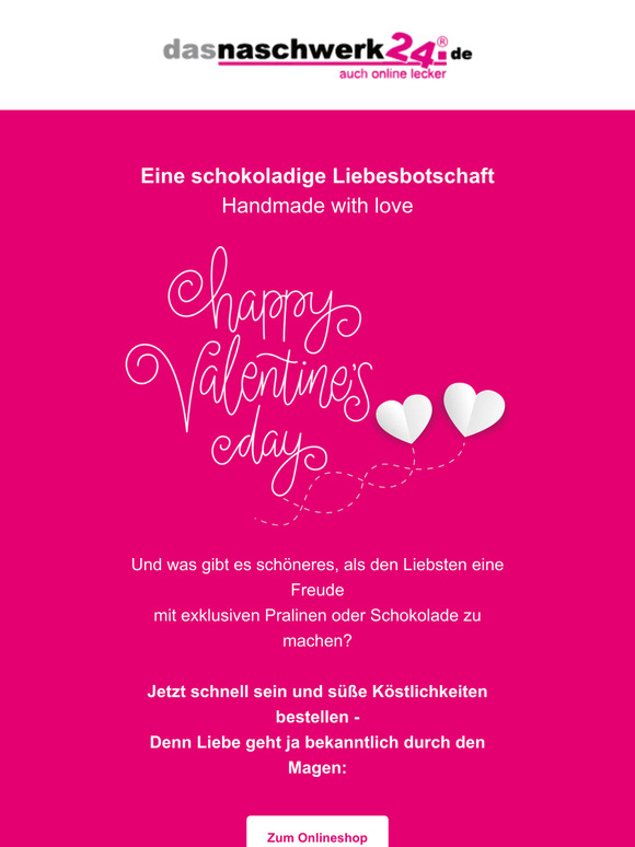 Nicht vergessen - Am 14.2. ist Valentinstag 💖