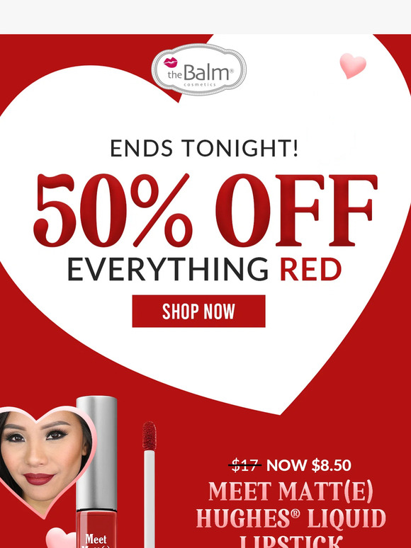 LAST CALL: 50% OFF REDS! ❤️