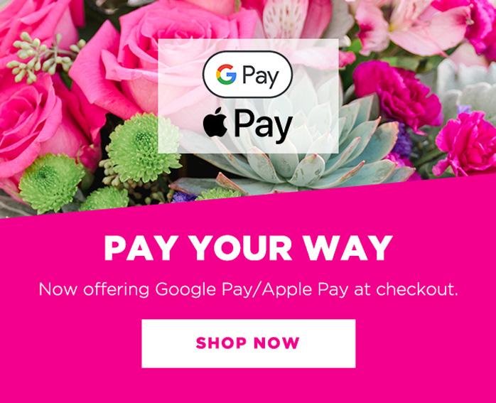 teleflora Pay with Ease Save 15 with Google Pay & Apple Pay Milled