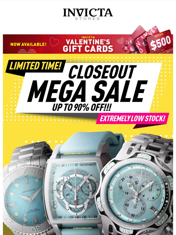 Invicta watches 90 clearance off