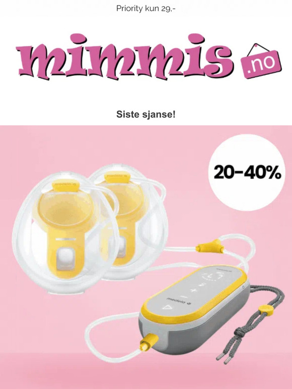 Siste sjanse for opptil 40% rabatt 💗