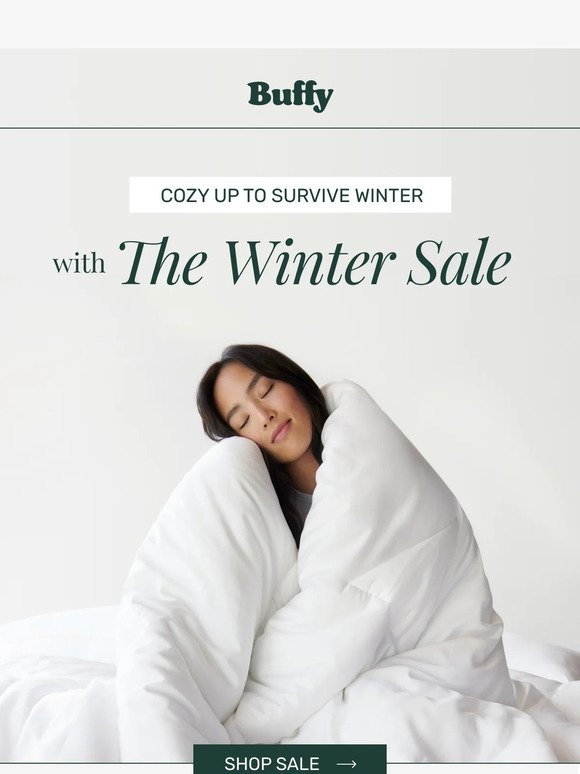 Cozy up to survive winter with The Winter Sale