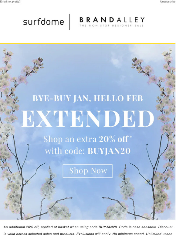 We've EXTENDED the sale! Shop an extra 20% off*