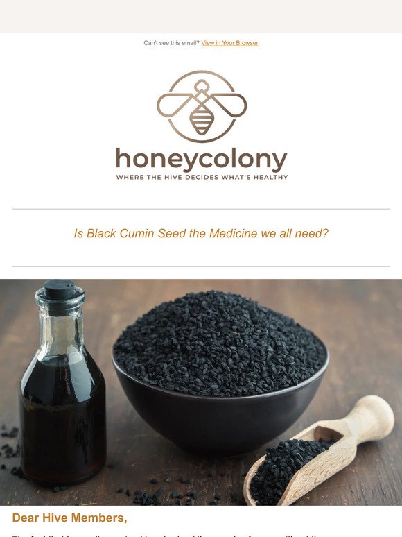 Black Cumin Seed - A Must Have In Your Arsenal