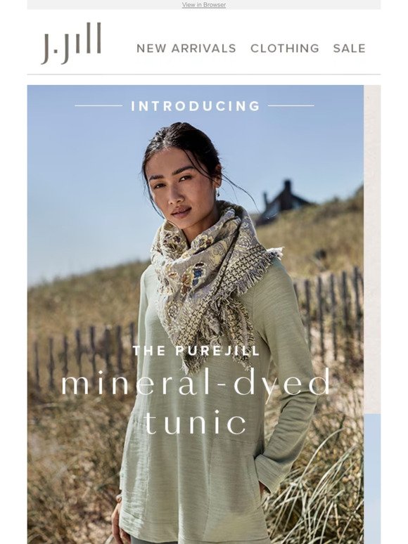 Introducing our new, all-natural dyed tunic.