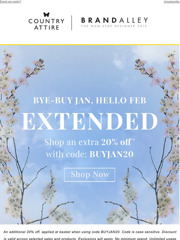 We've EXTENDED the sale! Shop an extra 20% off*