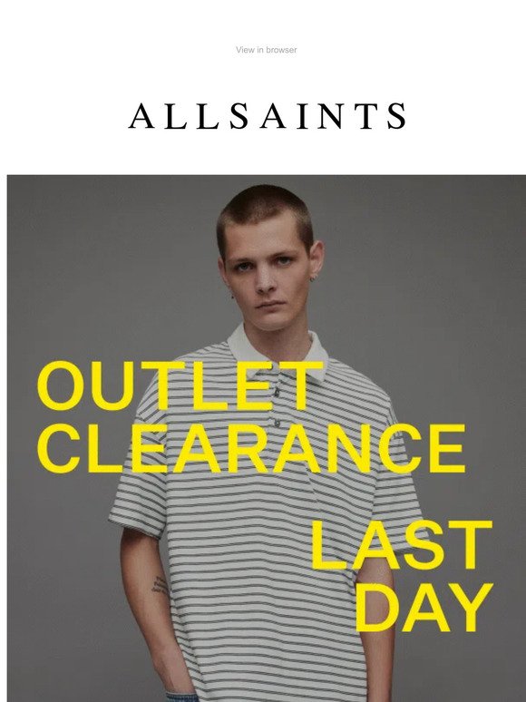 Outlet Clearance LAST DAY