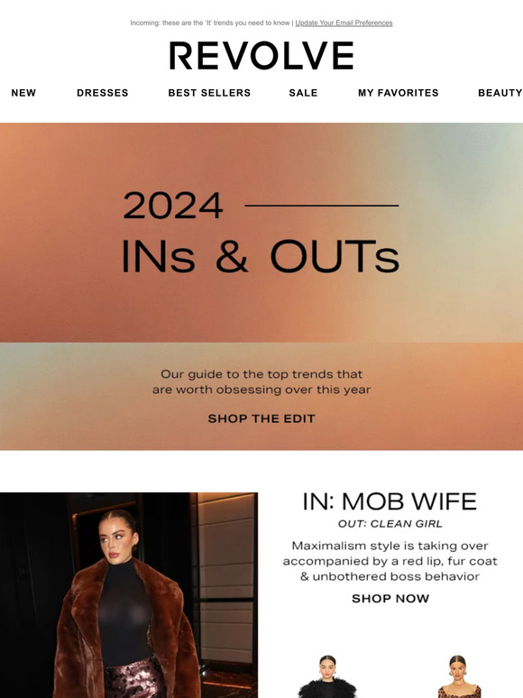 REVOLVE Fashion Ins & Outs for 2024 Milled