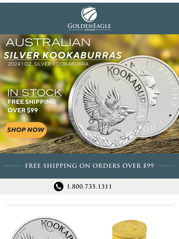 Golden Eagle Coins Fort Meade Road Laurel Md Golden Eagle Coins: 2024 - Kookaburra Silver 1oz Coin | Milled