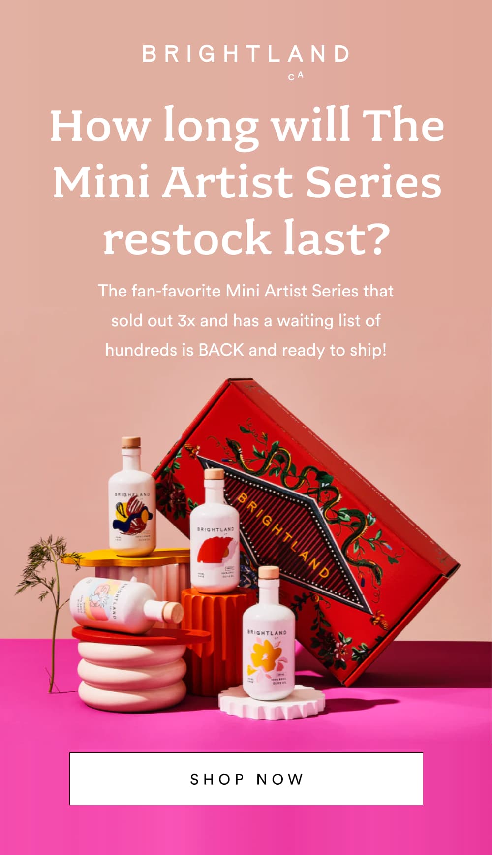 How long will the Mini Artist Series restock last? [ Shop Now ]