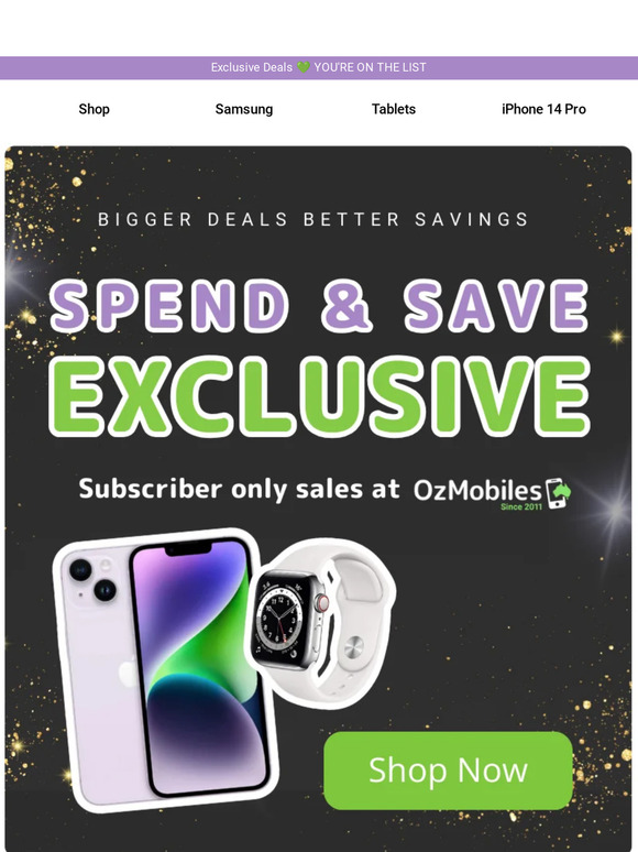 📱 Subscriber Exclusive Deal