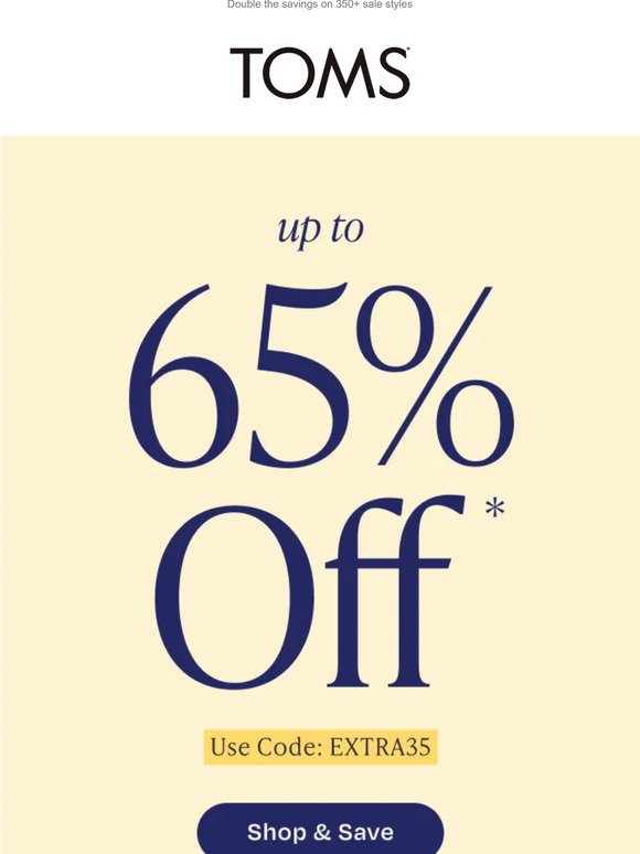 Ends tonight! Sale's on Sale: Up to 65% off