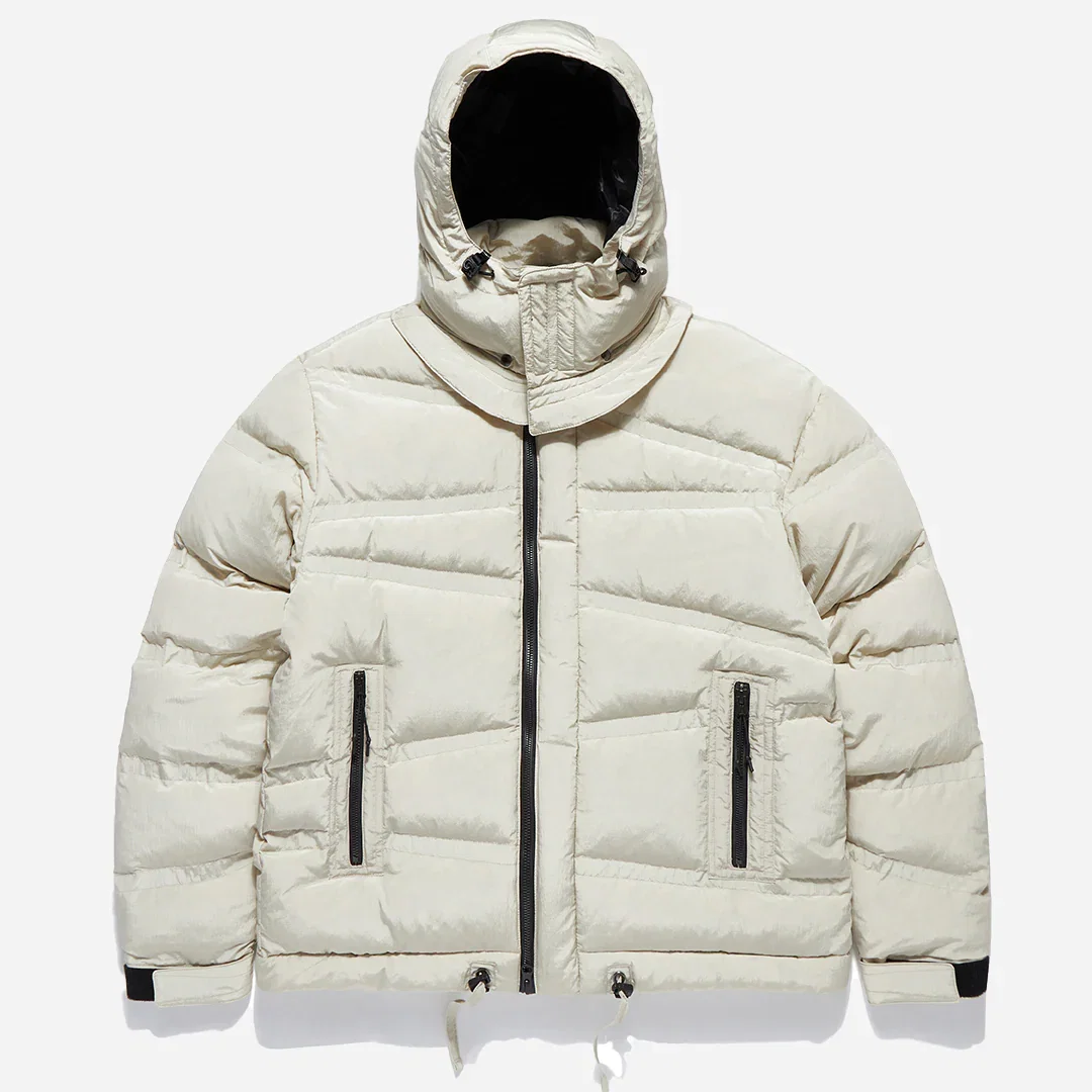 OBLIQUE QUILTED PUFFA DOWN - ECRU