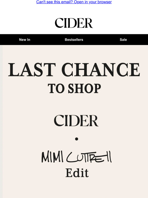 Cider Email Newsletters Shop Sales, Discounts, and Coupon Codes