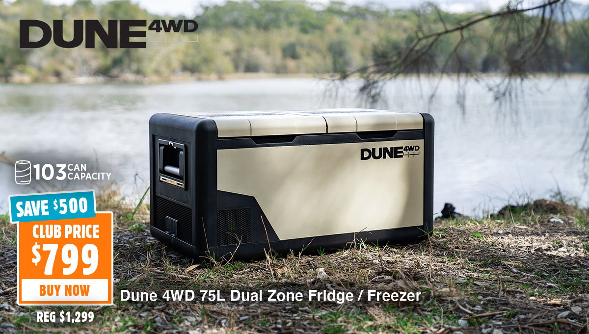 Dune 4 WD 75L Dual Zone Fridge/Freezer
