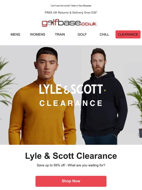 Lyle & Scott Clearance: Up to 59% Off