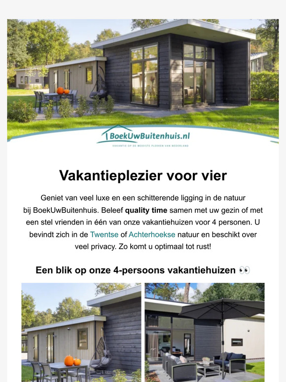 Geniet samen: ontdek onze 4-persoons vakantiehuizen 🥰