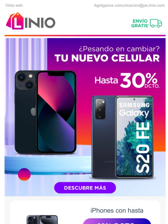 Hasta 30% dcto en Smartphones 📱