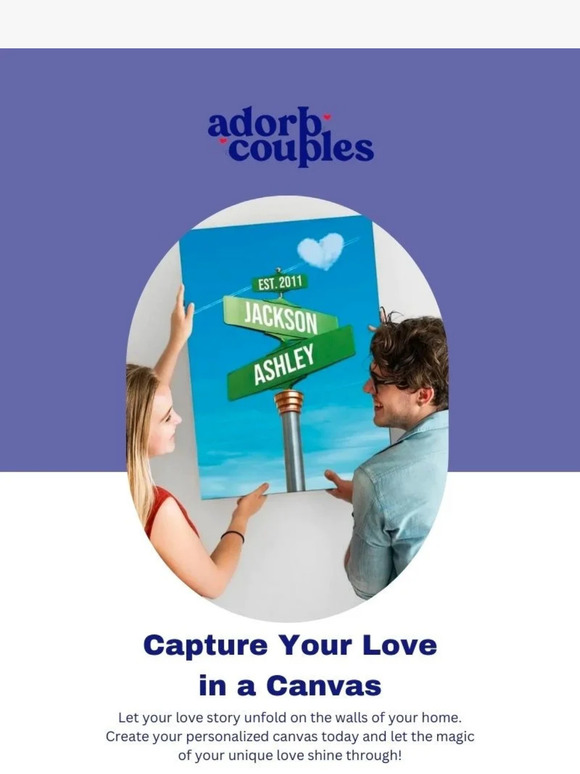 Capture Your Love in a Canvas!
