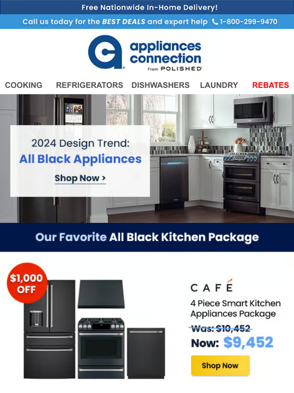 2024 Design Trend 🖤 All Black Appliances Milled