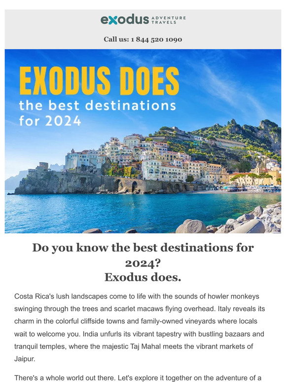 Exodus Travels: Adventurer, do you know the best destinations for 2024 ...