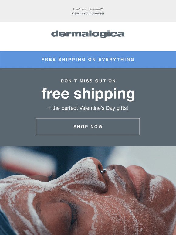 Happening now: FREE shipping on all orders