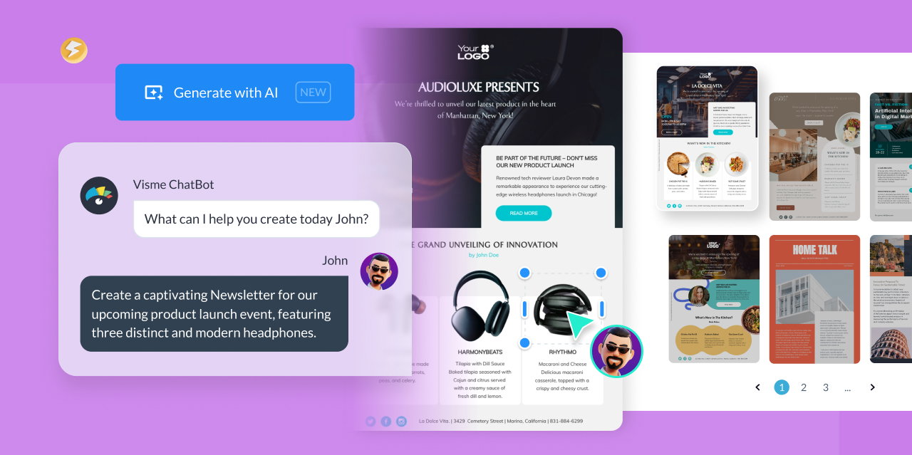Visme: 🚀 Announcing Visme AI Designer! Generate beautiful designs with ...