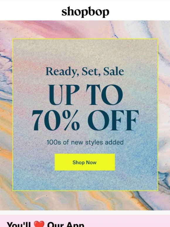 New to SALE: up to 70% off