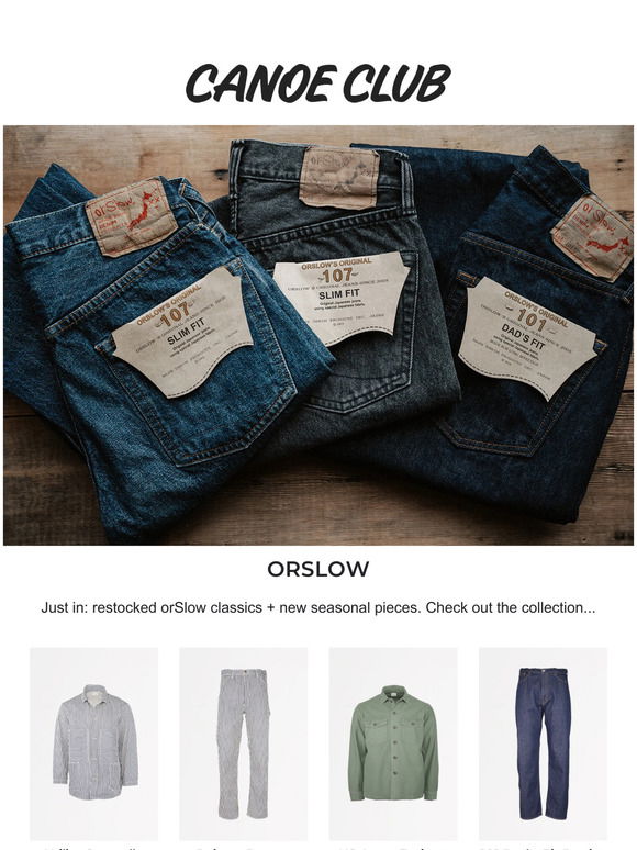 orSlow x Canoe Club Painter Pants Feature