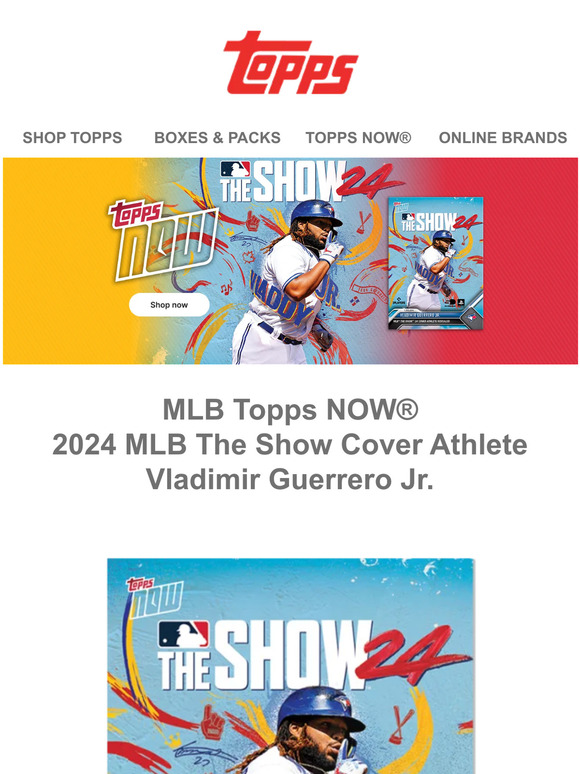 Topps Vlad Jr. is the 2024 MLB The Show Cover Athlete! Milled