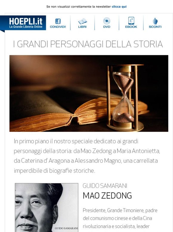 Le grandi biografie storiche: da Mao Zedong ad Alessandro Magno, scopri lo speciale!