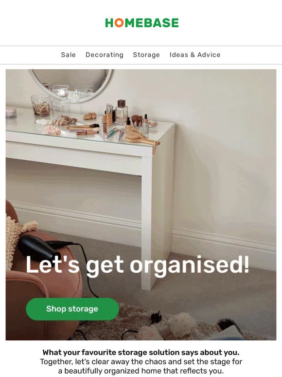 Let’s get organised! Shop storage…