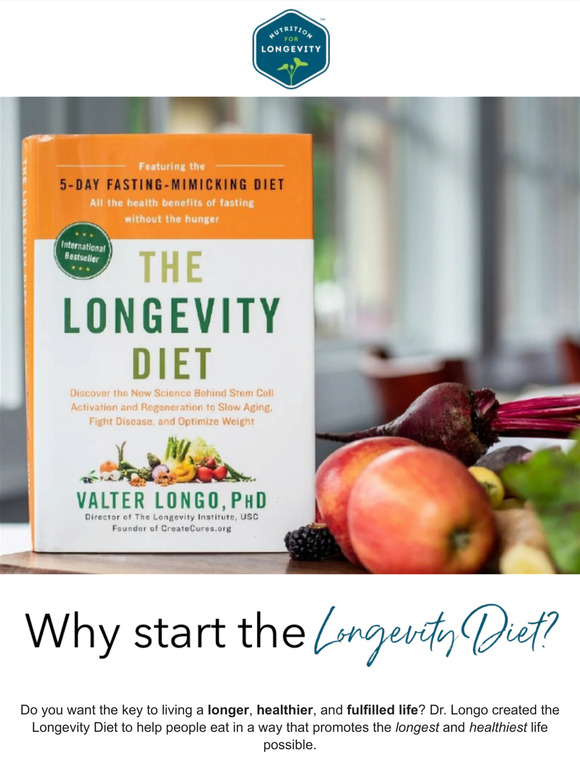 Nutrition for Longevity Why start the Longevity Diet Milled