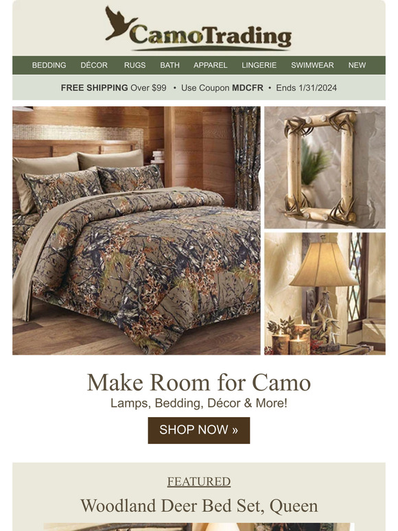 Décor – Lighting – Bedding – ALL CAMO