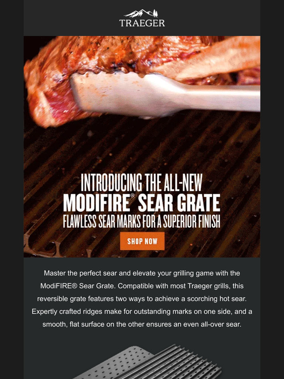 Traeger Grills Introducing The All New Modifire® Sear Grate Milled