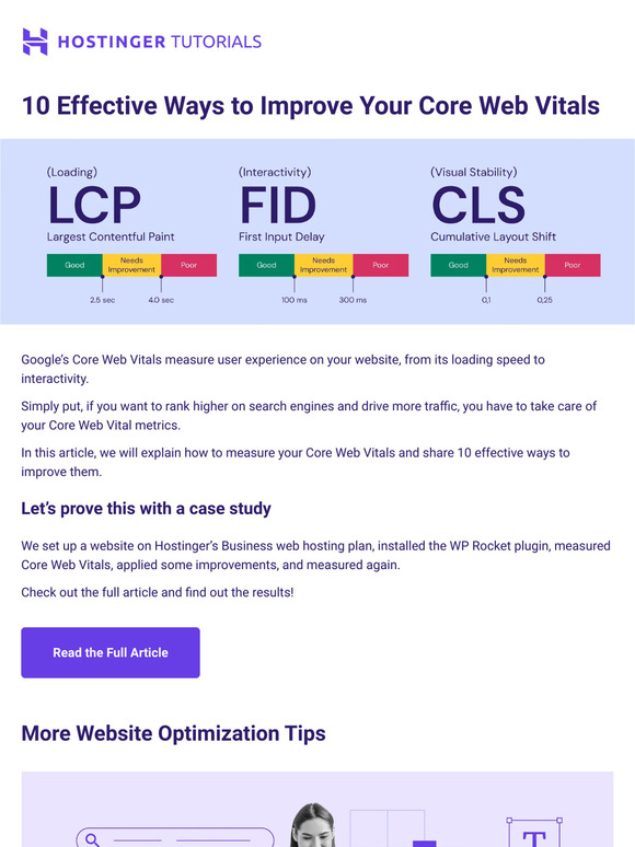Learn how to improve your site and rank higher