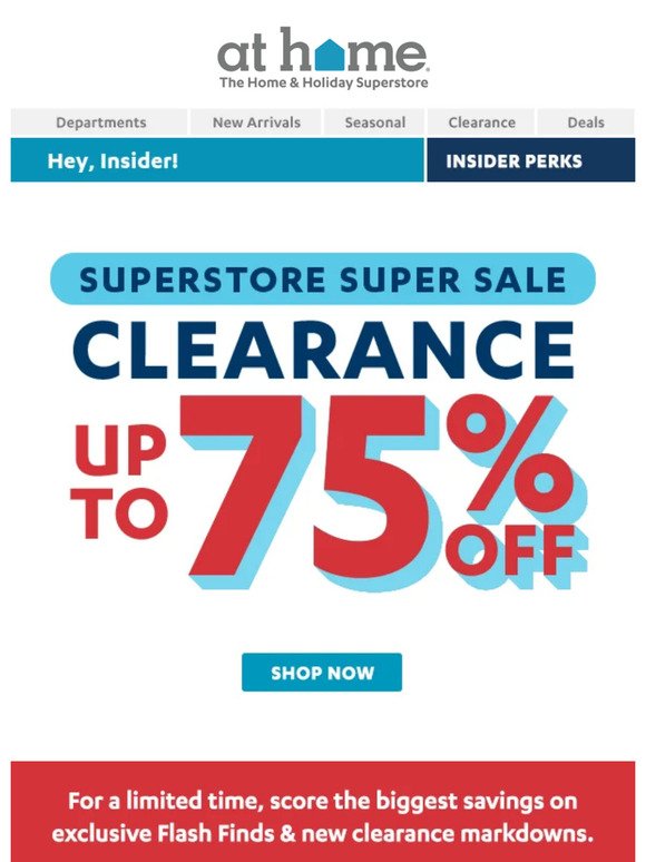 Up to 75% off clearance 💙🛍️ Superstore Super Sale