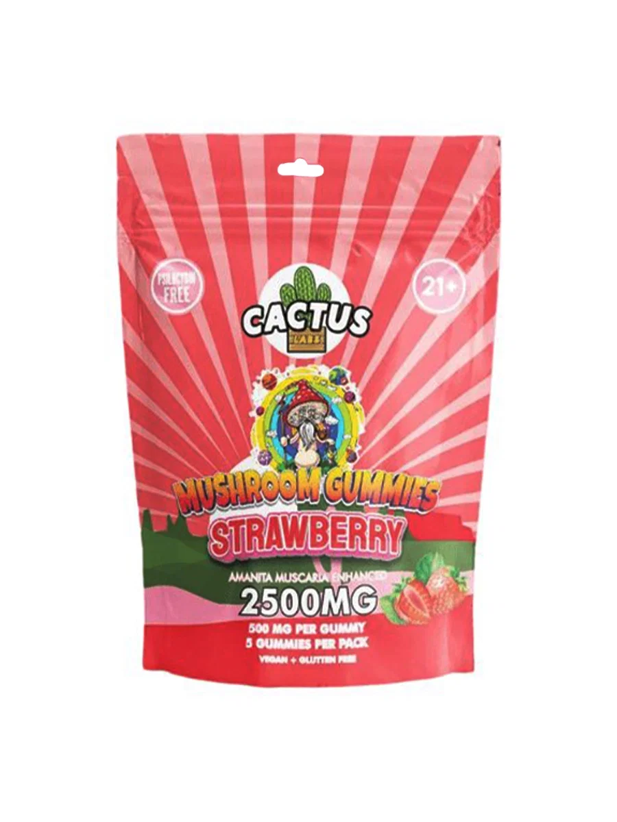 Image of Strawberry Cactus Labs Amanita Muscara Mushroom Gummies 2500mg