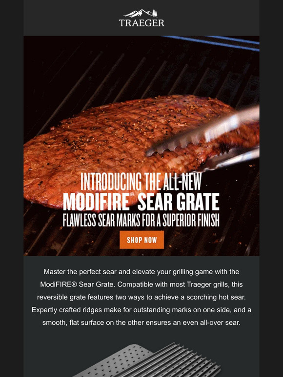 Traeger Grills Introducing The All New Modifire® Sear Grate Milled